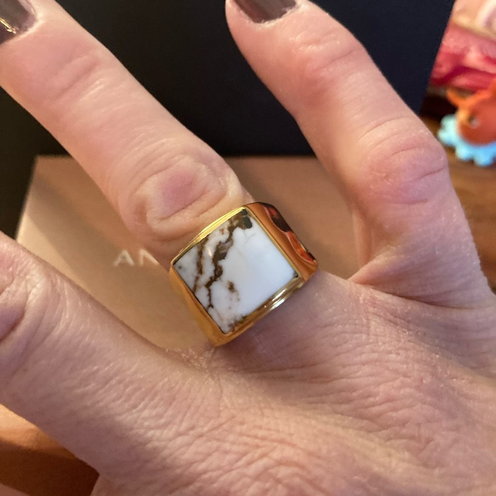 Anna beck white buffalo Ring size 8